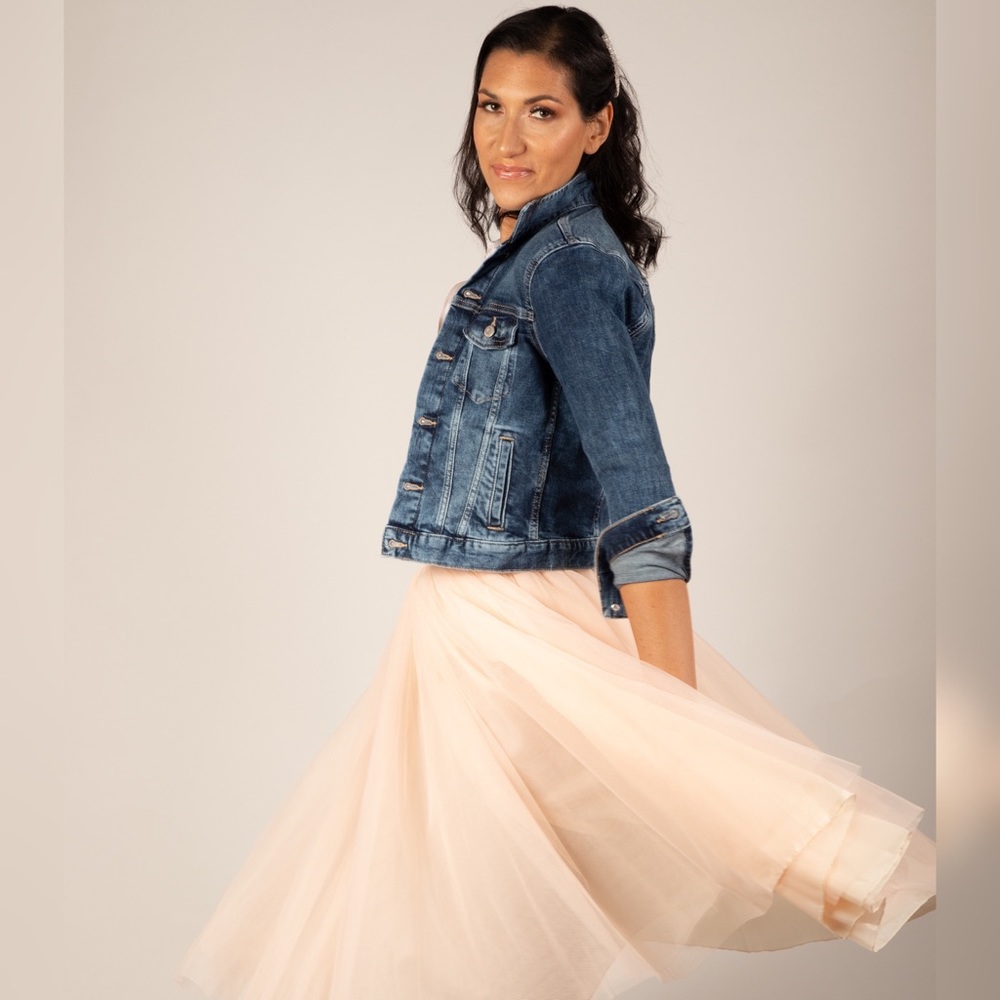 NWT Beautiful Champagne Midi Ballerina Tutu Tulle skirt - Picture 5 of 6